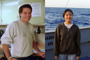 Maurice and Masako, 10 years ago. Maurice is clean-shaven and Masako looks like she just graduated from high-school.